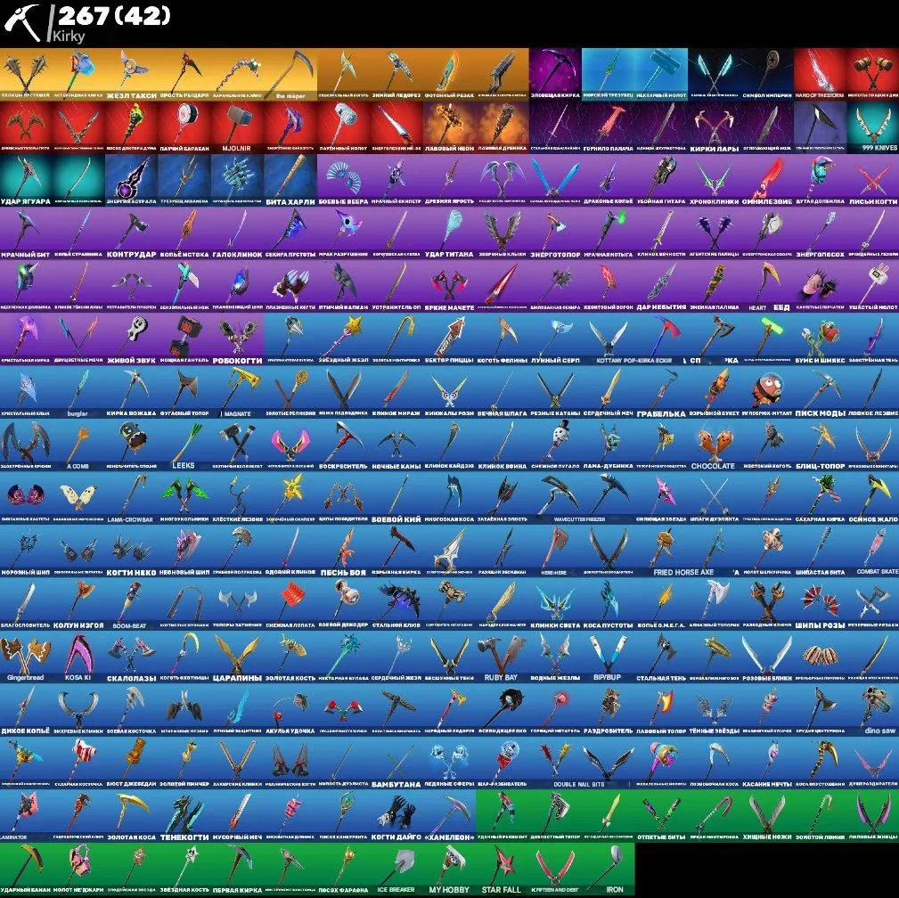 F1372 310 Skins - 196 Emotes - 267 Pickaxes - 202 Gliders 